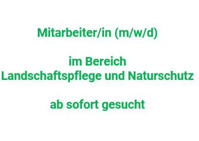 Stellenangebot, Mai 2025